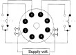 Časové relé 0,05÷12m DPDT 250VAC/5A 24VAC 24VDC octal PIN:8