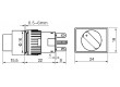 Přepínač: otočný 2 polohy SPDT 3A/220VAC 2A/24VDC -20÷55°C