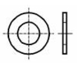 Podložka kulatá M5 D=10mm h=1mm nerezová ocel A2 DIN:125A