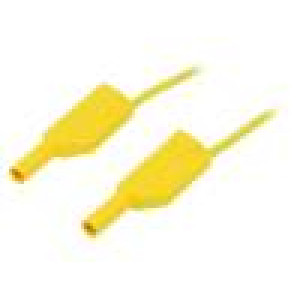 SLK425-E-10024 Měřicí šňůra PVC 1m žlutá 32A Povrch: zlacený