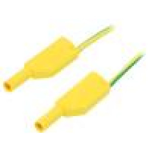 SLK425-E-20020 Měřicí šňůra PVC 2m žluto-zelená 32A Povrch: zlacený