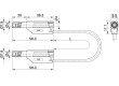 SLK425-E/N-10029 Měřicí šňůra PVC 1m bílá 32A Provedení: se zdířkou 4 mm v ose