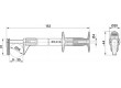 Měřicí hrot s háčkem klešťový 5A 1kVDC černá 4mm