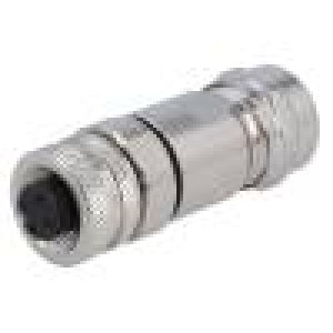 Zástrčka M12 PIN:3 zásuvka kód A-DeviceNet / CANopen IP67