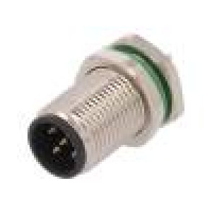 Zásuvka M12 PIN:5 vidlice kód B-Profibus THT IP67 60V 4A