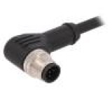 Zástrčka M12 PIN:5 vidlice kód B-Profibus vodiče úhlový IP67