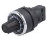 Potenciometr 22mm IP65 -25÷70°C 10kΩ 120,5V 12,2mA