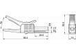 Krokosvorka 32A 1kVDC fialová 4mm