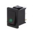 ROCKER 2 polohy SPST ON-OFF 16A/12VDC černá 50mΩ -20÷85°C