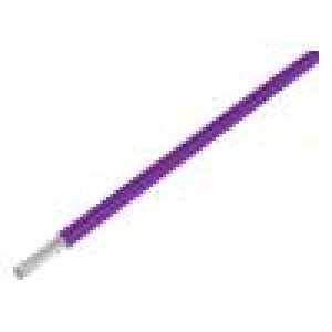Wire ThermoThin stranded Cu 16AWG violet ECA fluoropolymer