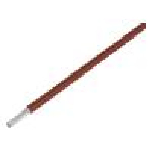 Wire ThermoThin stranded Cu 18AWG brown ECA fluoropolymer