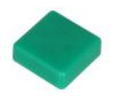 Hmatník čtvercový zelená Určení: TACTS-24 12x12mm