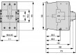 Stykač: 3-pólový NO x3 230VAC 115A DIN,na panel DILM115 690V