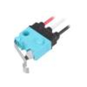 Mikrospínač SNAP ACTION s páčkou SPDT 0,1A/30VDC ON-(ON)