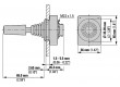 Přepínač: joystick 1-polohové 30mm černá není IP66 Ø30,5mm