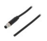 Konektor: M8 vidlice PIN:3 přímý s vývodkou, s kabelem 3A 60V