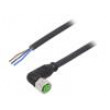 Konektor: M8 zásuvka PIN:4 úhlové 90° s kabelem na kabel 4A