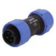 Zástrčka vidlice SP17 PIN:4 IP68 6÷10mm pájení na kabel 500V
