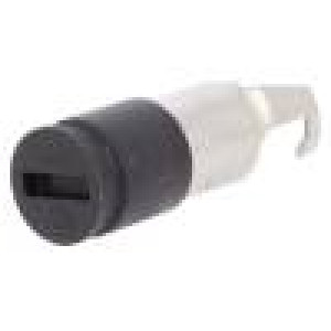 Adaptér válcové pojistky 6,3x32mm 10A UL94V-0 -40÷85°C černá