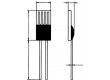 Čidlo: teploty Pt100 100Ω tř.B Vněj.rozměry: 9,5x1,9x0,9mm