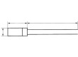 Čidlo: teploty Pt100 100Ω tř.B 0,2 % Vněj.rozměry: 1,7x2,4x1mm
