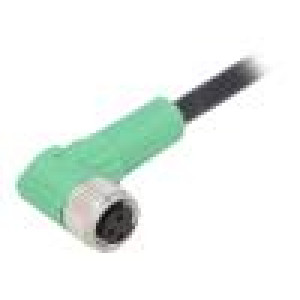 Kabel: pro snímače/automatizaci M8 PIN: 3 úhlový 5m zástrčka