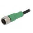 Kabel: pro snímače/automatizaci M12 PIN: 3 přímý 10m zástrčka
