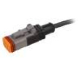 Kabel: pro snímače/automatizaci DT06-2S PIN: 2 přímý 1,5m 8A