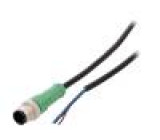 Kabel: pro snímače/automatizaci M12 PIN: 3 přímý 10m zástrčka