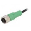 Kabel: pro snímače/automatizaci M12 PIN: 3 přímý 3m zástrčka
