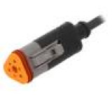 Kabel: pro snímače/automatizaci DT06-3S PIN: 3 přímý 1,5m 8A