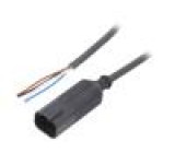 Kabel: pro snímače/automatizaci DT04-4P PIN: 4 přímý 3m 48VAC