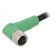 Kabel: pro snímače/automatizaci M8 PIN: 4 úhlový 3m zástrčka
