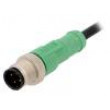 Kabel: pro snímače/automatizaci M12 PIN: 4 přímý 1,5m zástrčka