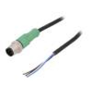 Kabel: pro snímače/automatizaci M12 PIN: 4 přímý 10m zástrčka