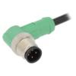 Kabel: pro snímače/automatizaci M12 PIN: 4 úhlový 1,5m 250VAC