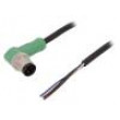 Kabel: pro snímače/automatizaci M12 PIN: 4 úhlový 10m zástrčka