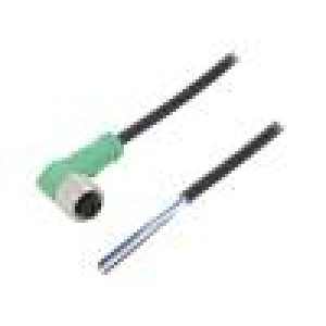 Kabel: pro snímače/automatizaci M12 PIN: 4 úhlový 10m zástrčka