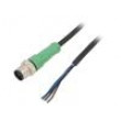 Kabel: pro snímače/automatizaci M12 PIN: 5 přímý 1,5m zástrčka
