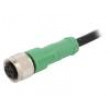 Kabel: pro snímače/automatizaci M12 PIN: 5 přímý 3m zástrčka