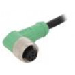 Kabel: pro snímače/automatizaci M12 PIN: 5 úhlový 1,5m 60VAC