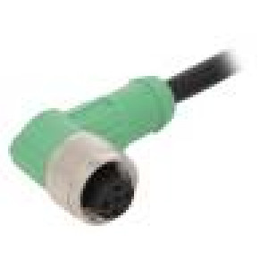 Kabel: pro snímače/automatizaci M12 PIN: 5 úhlový 1,5m 60VAC