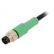 Připojovací kabel M8 PIN: 3 přímý 3m zástrčka 250VAC 4A