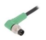 Připojovací kabel M8 PIN: 3 úhlový 3m zástrčka 250VAC 4A
