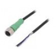 Kabel: pro snímače/automatizaci M12 PIN: 4 přímý 10m zástrčka