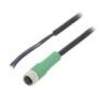 Připojovací kabel M8 PIN: 3 přímý 5m zástrčka 250VAC 4A