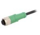 Kabel: pro snímače/automatizaci M12 PIN: 4 přímý 1,5m zástrčka