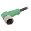 Kabel: pro snímače/automatizaci M12 PIN: 4 úhlový 1,5m 250VAC