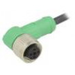 Kabel: pro snímače/automatizaci M12 PIN: 4 úhlový 3m zástrčka