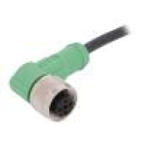 Kabel: pro snímače/automatizaci M12 PIN: 4 úhlový 5m zástrčka